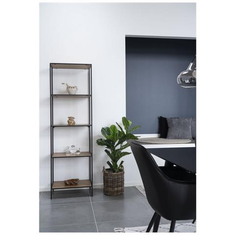 Libreria Vita - Marrone - Metallo - 36x51x170 Cm - Foto 8