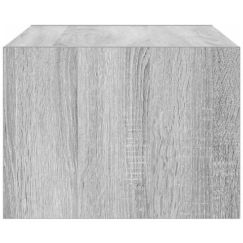 Mobile Porta TV con Luci LED Grigio Sonoma 75x35,5x25 cm - Foto 2