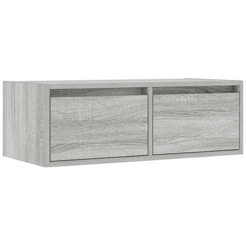 Mobile Porta TV con Luci LED Grigio Sonoma 75x35,5x25 cm - Foto 10