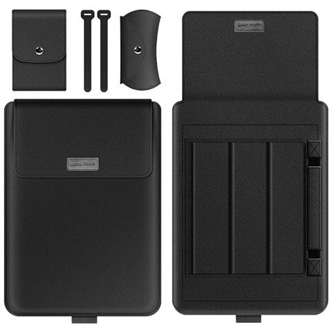 Custodia Per Laptop, Custodia Protettiva In Pelle Pu Black 13-14 Pollici - Foto 1