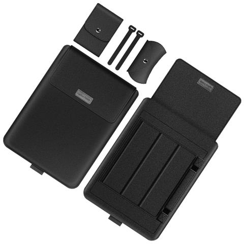 Custodia Per Laptop, Custodia Protettiva In Pelle Pu Black 13-14 Pollici - Foto 2