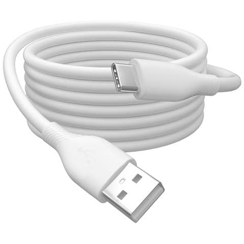 Cavo di collegamento USB-C in silicone, 1 m, bianco - Foto 6
