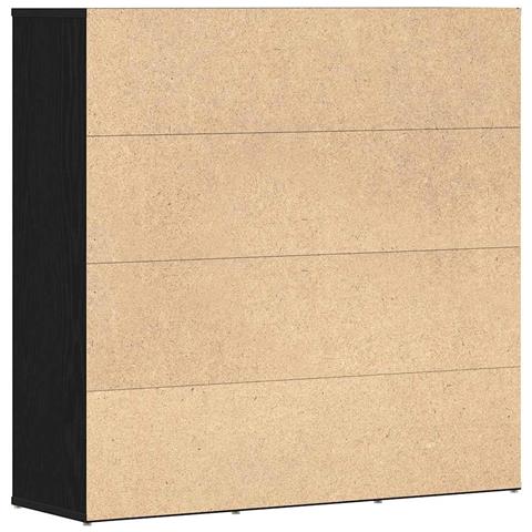 Libreria Rovere Nero 90x28x90 cm in Legno Multistrato - Foto 9