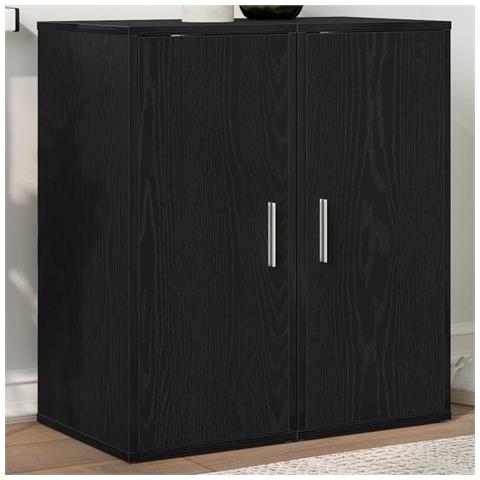 Scarpiere 2 pz Rovere Nero 32x35x70 cm in Legno Multistrato - Foto 9