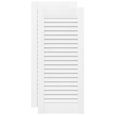 Ante A Lamelle 2 Pz Bianche 69x29,5 Cm - Foto 2