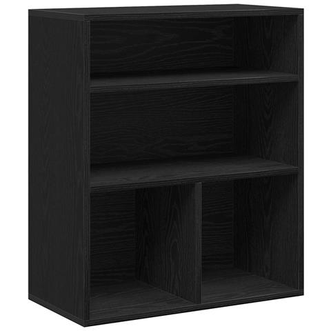 Libreria Nera 60x30x71,5 Cm In Legno Multistrato - Foto 2