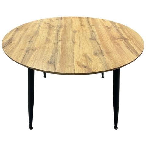 Tavolo Cordelia Allungabile Colore Piano Rovere Gambe Colore Nero - Foto 1