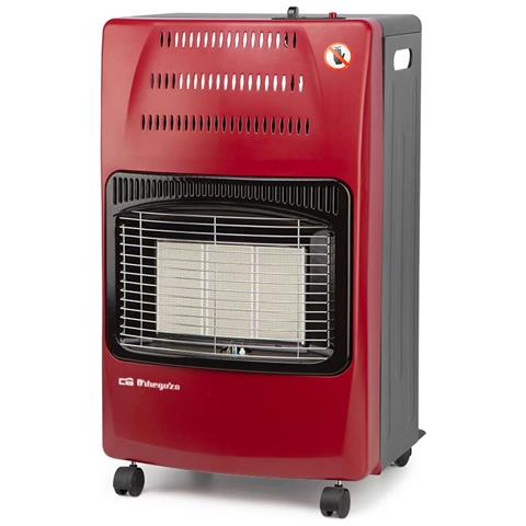 Stufa a Gas HCE 62 con Potenza Termica 4200 W Colore Nero Rosso - Foto 2
