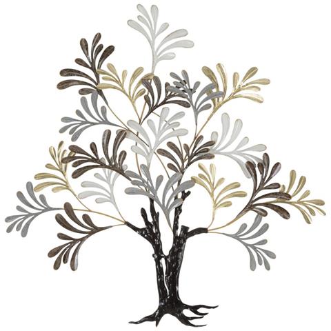Decorazione In Metallo 3d Albero 4 - Multicolore - Metallo - 97,2x8,9x100,3 Cm - Foto 1