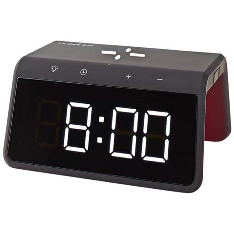 Sveglia Con Caricatore Wireless Qi 15w E Funzione Snooze Modello Wcacq30bk, Nero - Foto 1