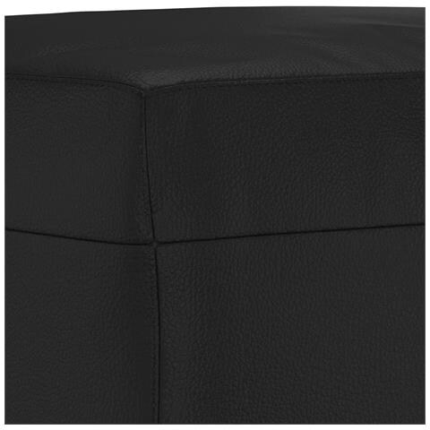 Set di Divani 3 pz con Cuscini Nero in Similpelle - Foto 9