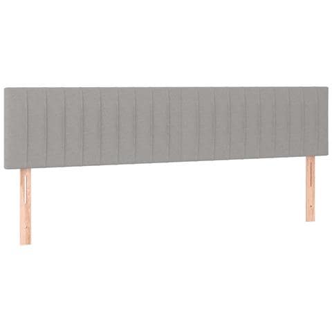 Letto a Molle Materasso e LED Grigio Chiaro 120x190 cm Tessuto - Foto 9