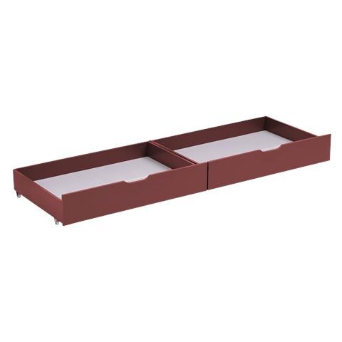 Set Di 2 Cassetti Contenitori In Terracotta Per Letto - Foto 1