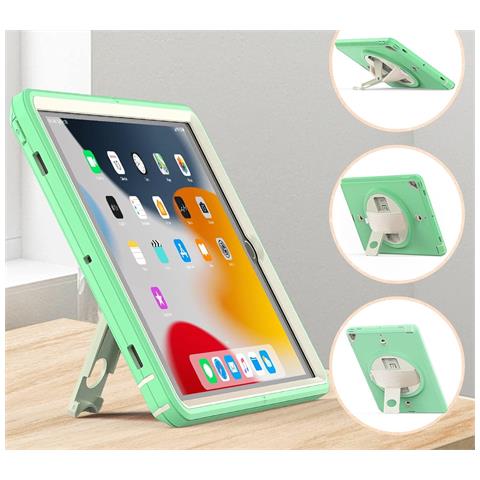 Custodia Per Ipad 6/5 9.7"" Con Supporto E Tracolla Verde - Foto 2