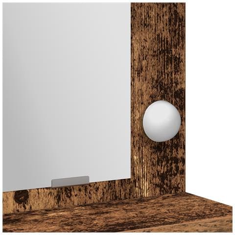 Toeletta  con luci LED in legno usato 79x41x135 cm - Foto 9
