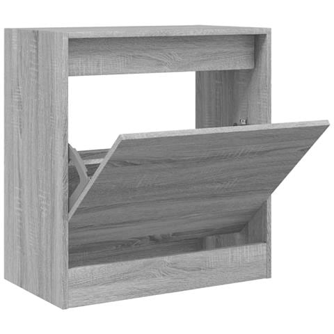 Scarpiera Grigio Sonoma 60x34x63,5 cm in Legno Multistrato - Foto 1