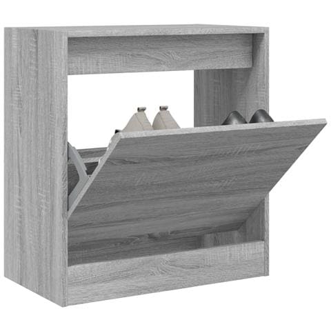 Scarpiera Grigio Sonoma 60x34x63,5 cm in Legno Multistrato - Foto 2