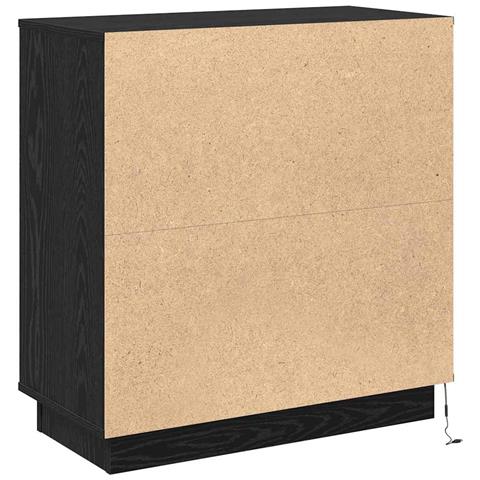 Credenza con LED Rovere nero 71 x 34.5 x 75 cm - Foto 9