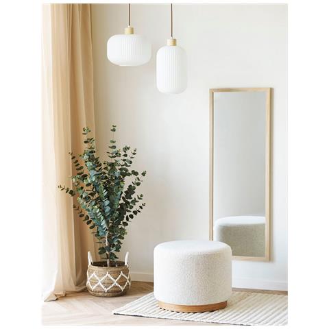 Specchio Con Cornice Scottsdale - Marrone - Vetro - 45x3x110 Cm - Foto 2