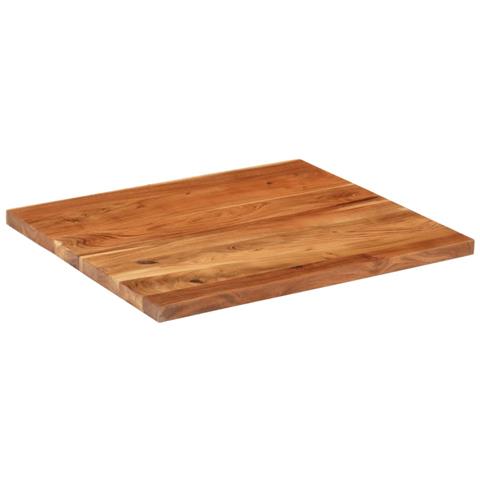 Piano Tavolo 110x80x2,5 cm Rettangolare Legno Massello Acacia - Foto 2