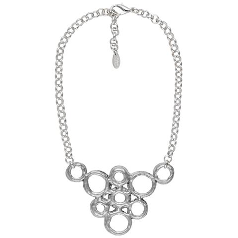 Collana Girocollo ""bolle"" Placcata Argento, 40 Cm - Foto 1