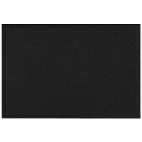 Tappetino Nero 60 x 40 x 1.2 cm Tessuto Teddy - Foto 1