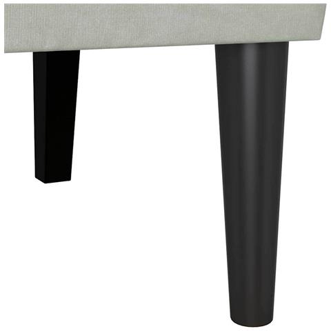 Panca Chesterfield Grigio chiaro 112 x 65.5 x 75 cm Velluto - Foto 9
