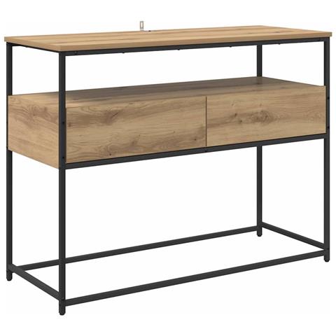 Tavolo consolle Rovere artigianale 100 x 40 x 75 cm - Foto 1