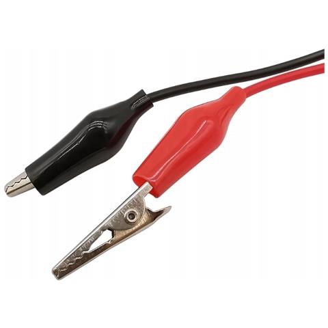 Cavi Di Misura Per Multimetro - Lunghezza 100cm, Coccodrilli 35mm | Nero E Rosso | Connessione Veloce E Sicura - Foto 2