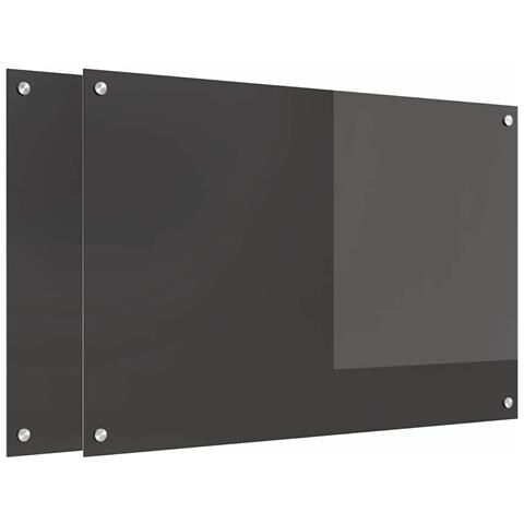 Rivestimento da Cucina 2 pcs Grigio scuro 90 x 60 cm - Foto 1