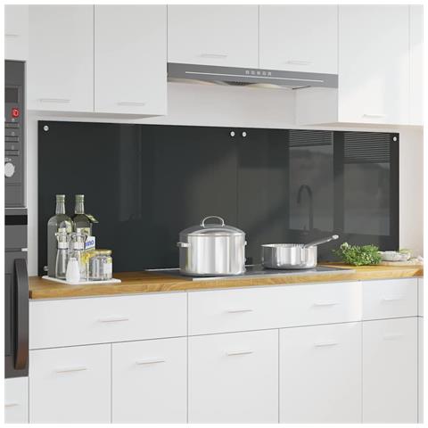 Rivestimento da Cucina 2 pcs Grigio scuro 90 x 60 cm - Foto 2