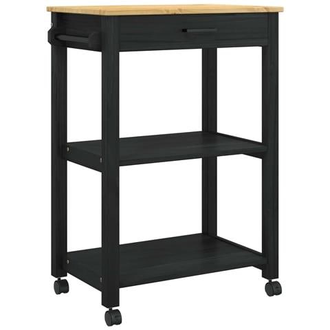 Carrello da Cucina MONZA Nero 60 x 40 x 88,5 cm - Foto 1
