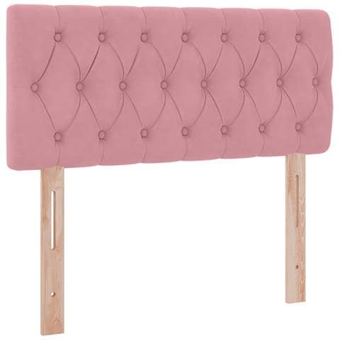 Letto con Contenitore con materasso Rosa 90 x 190 cm Velluto - Foto 9