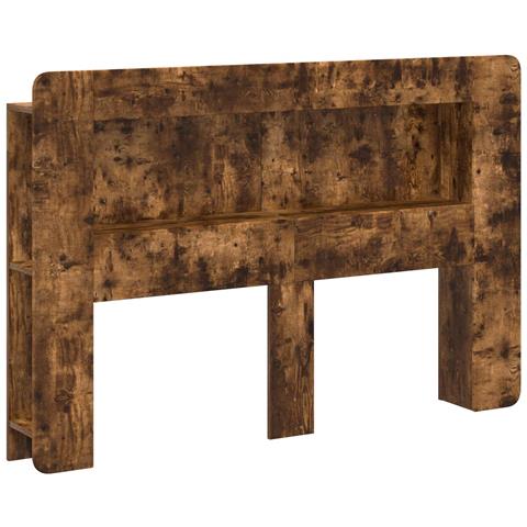 Testata del letto Rovere Fumo Legno ingegnerizzato - Foto 1