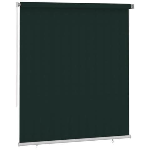 Tenda a Rullo per Esterni 205 (L) x230 (A) cm Verde scuro HDPE - Foto 2