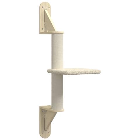 Albero per Gatti con Tiragraffi a Parete Crema 85,5 cm - Foto 1