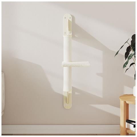 Albero per Gatti con Tiragraffi a Parete Crema 85,5 cm - Foto 2