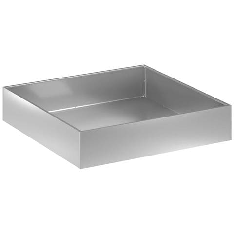 Vaso da giardino Argento 100 x 100 x 20 cm Acciaio zincato - Foto 1