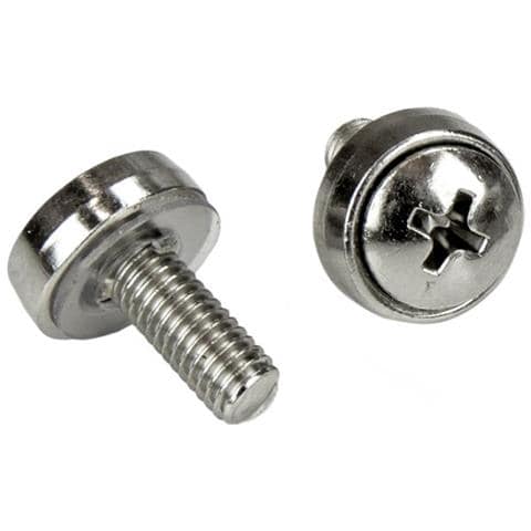 Confezione da 100 viti di fissaggio M5 e dadi ingabbiati per armadi server rack - Foto 2