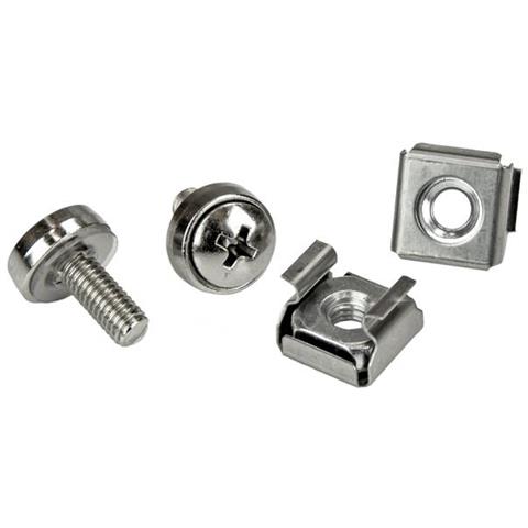 Confezione da 100 viti di fissaggio M5 e dadi ingabbiati per armadi server rack - Foto 1