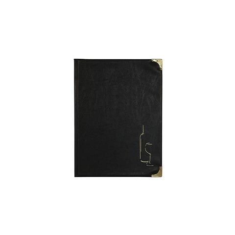 carta dei vini a4-24x34cm nero in pvc basic con 4+2 buste fisse - Foto 1