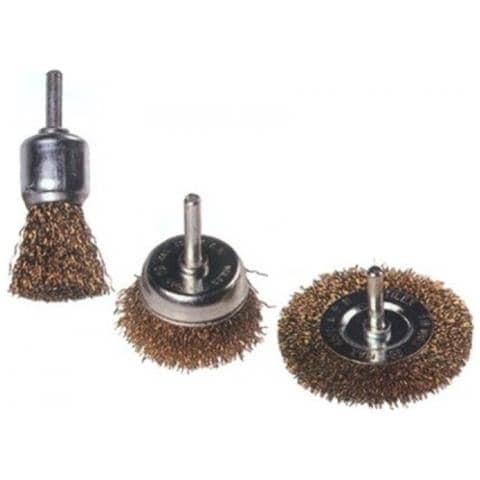 Spazzole a Tazza per Trapano in Set 3 Pezzi - Foto 3