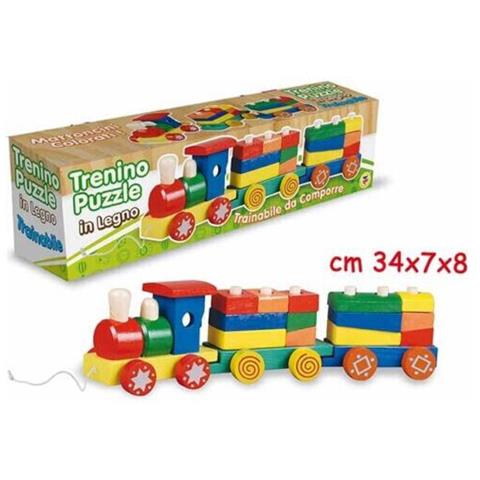 Trenino Puzzle in Legno - Foto 5