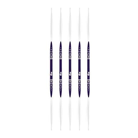 Ferri Da Maglia A Doppia Punta, Ergonomica, In Metallo, Colore: Multicolore, 6 Mm, Lunghezza 20 Cm, Confezione Da 5 - Foto 1