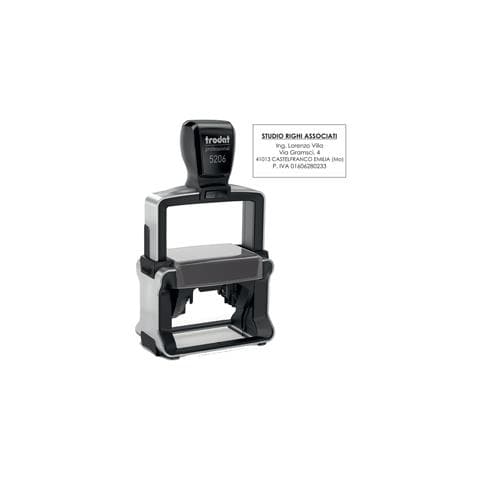 Timbro Professional 5208 68x47mm 12righe Personaliz Autoinch. Trodat - Foto 1