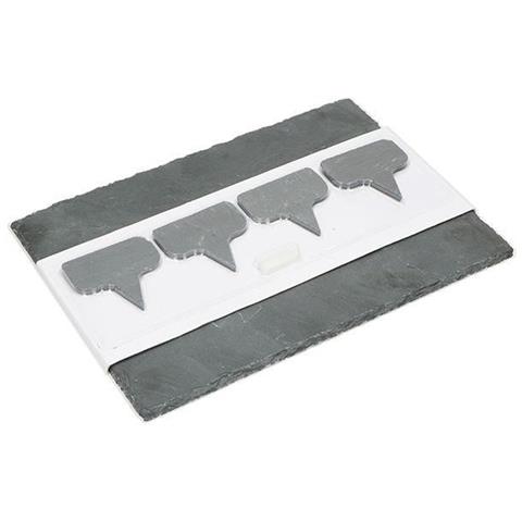 Brandani Tagliere Con 4 Cheese Marker Ardesia - 53089 - Foto 1