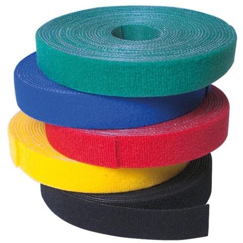 Rotolo Di Velcro Gestione Cavi Lunghezza 10m Larghezza 20mm Nero - Foto 3