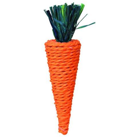 Carota Di Corda Di Paglia Giocattolo Per Piccoli Mammiferi20 Cm - Foto 1