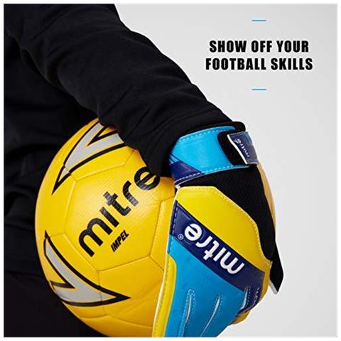 Junior Magnetite Guanti Portiere - Blu Ciano Giallo Misura 4 - Foto 4