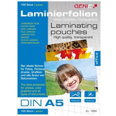 10262 (cancella Laminazione Sacchetti 80 Micron Per Formati Fino A Din A5 Adatto A Tutto Il Calore Nier Devices) Confezione Da 100 - Foto 1